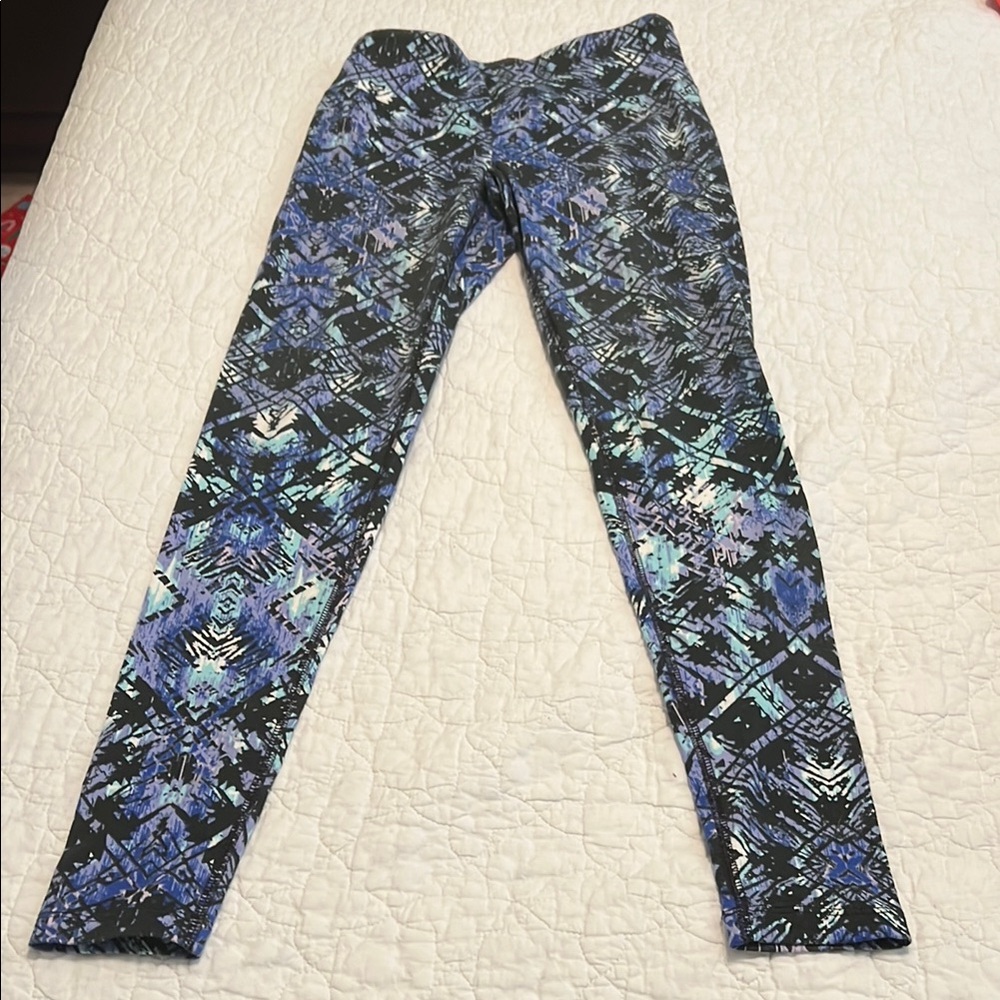 Stylish Blue Patterned Women's Pants